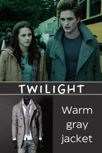 Gray wool jacket for men